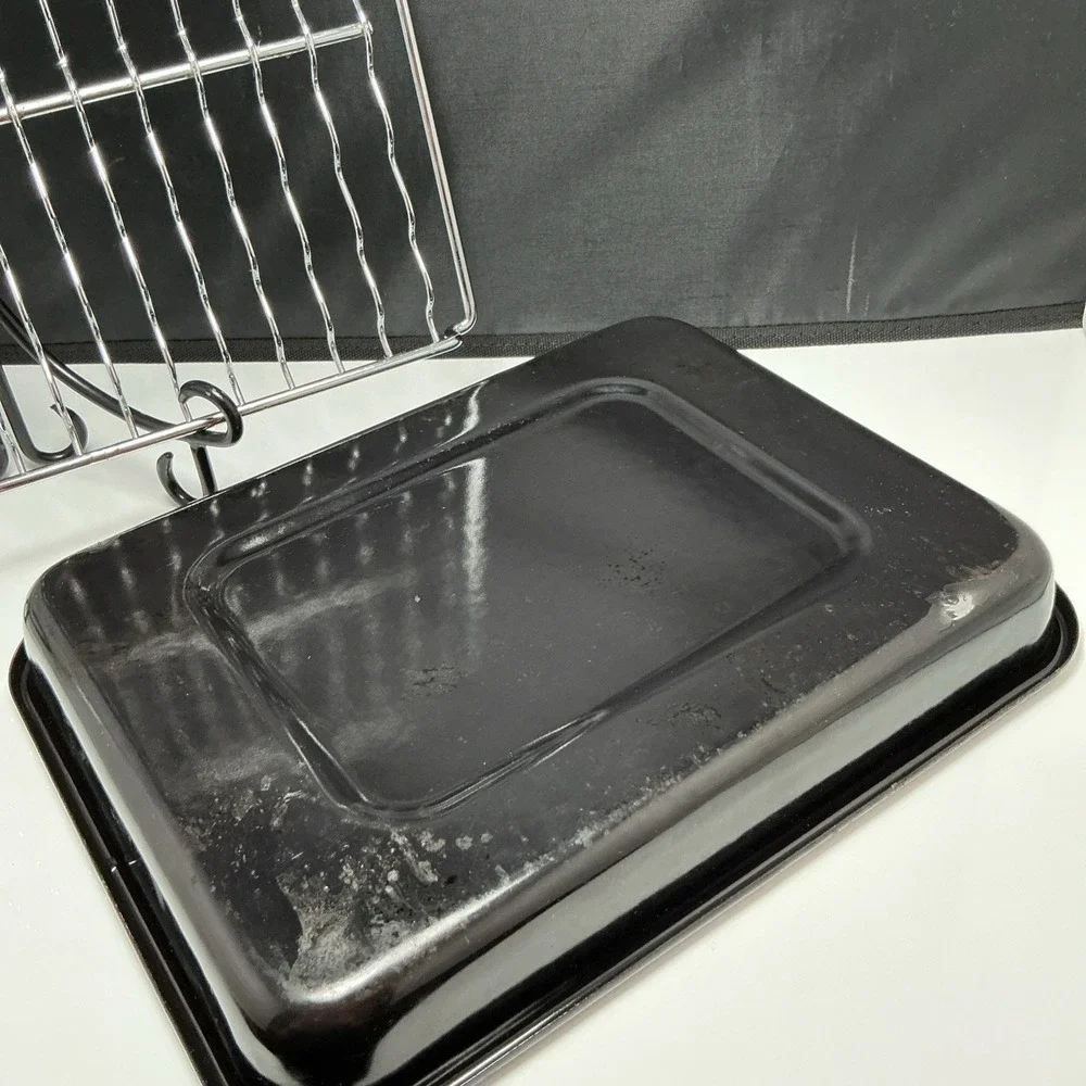 KitchenAid KCO1005OB Toaster Oven Wave Broiler Pan &‎ Rack OEM 8212126 8212127